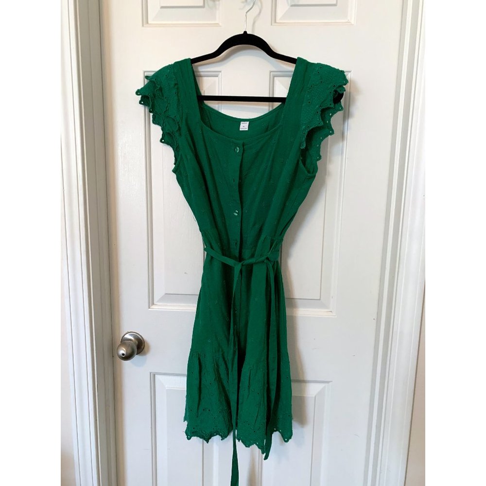 GREEN CONTRY DRESS